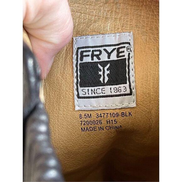 Frye Melissa black leather boots Size 8.5 - Picture 11 of 12